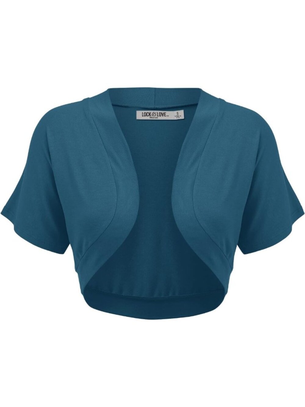 Lightweight Short Sleeve Open Front Bolero Shrug - Versatile Layering Piece